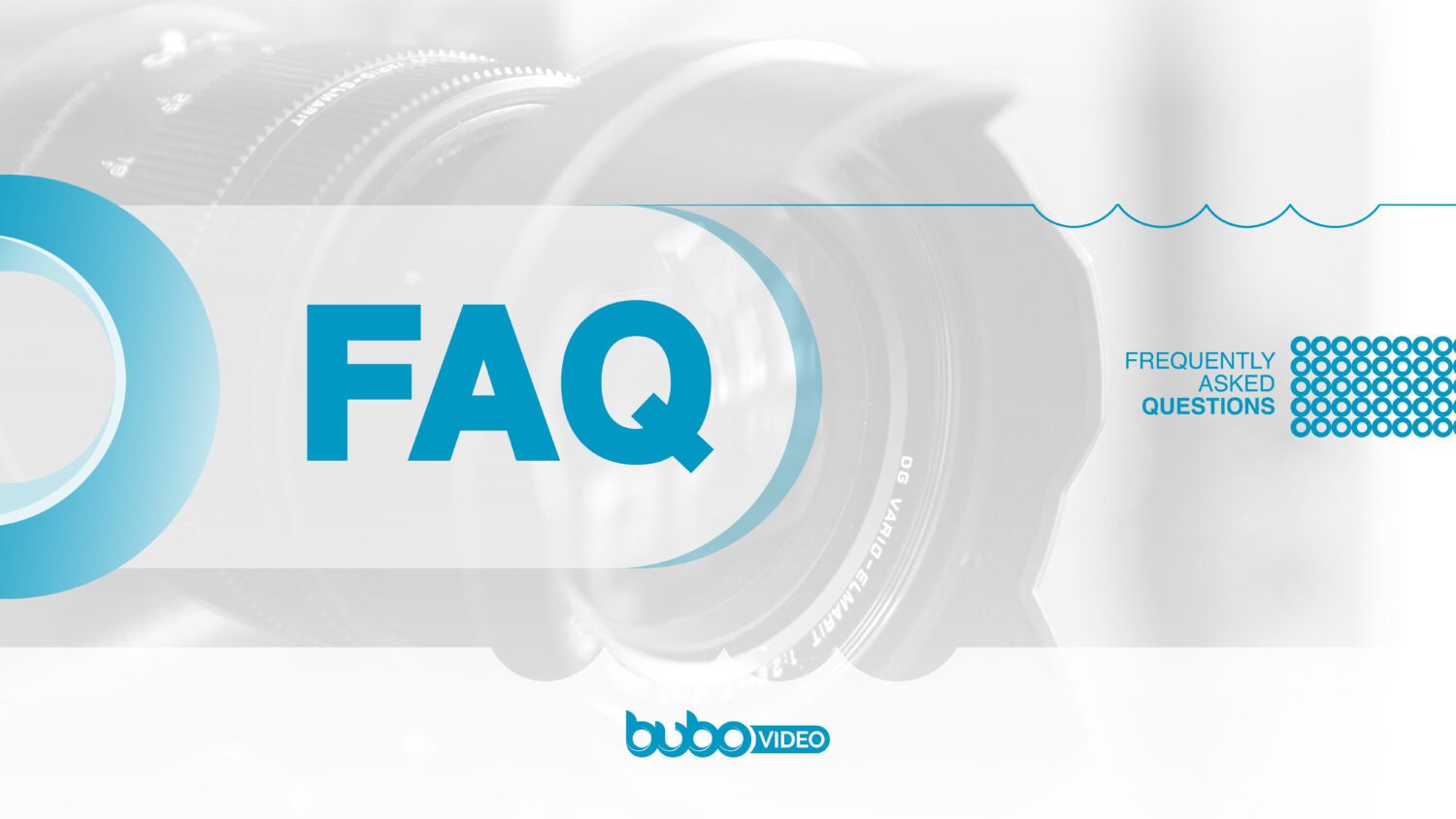 Veelgestelde vragen of frequently asked questions over foto en video bij Bubo, incl. testimonials.